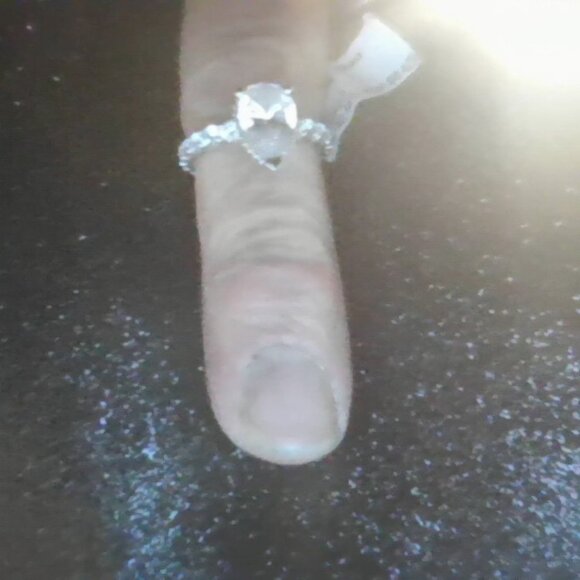 Eternity Diamond Engagement Ring 14k White Gold 1.96ct - Picture 4 of 4